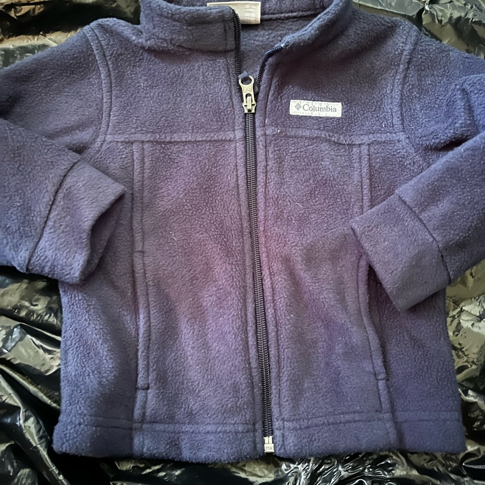 Columbia Dark Purple Fleece Jacket with Hood